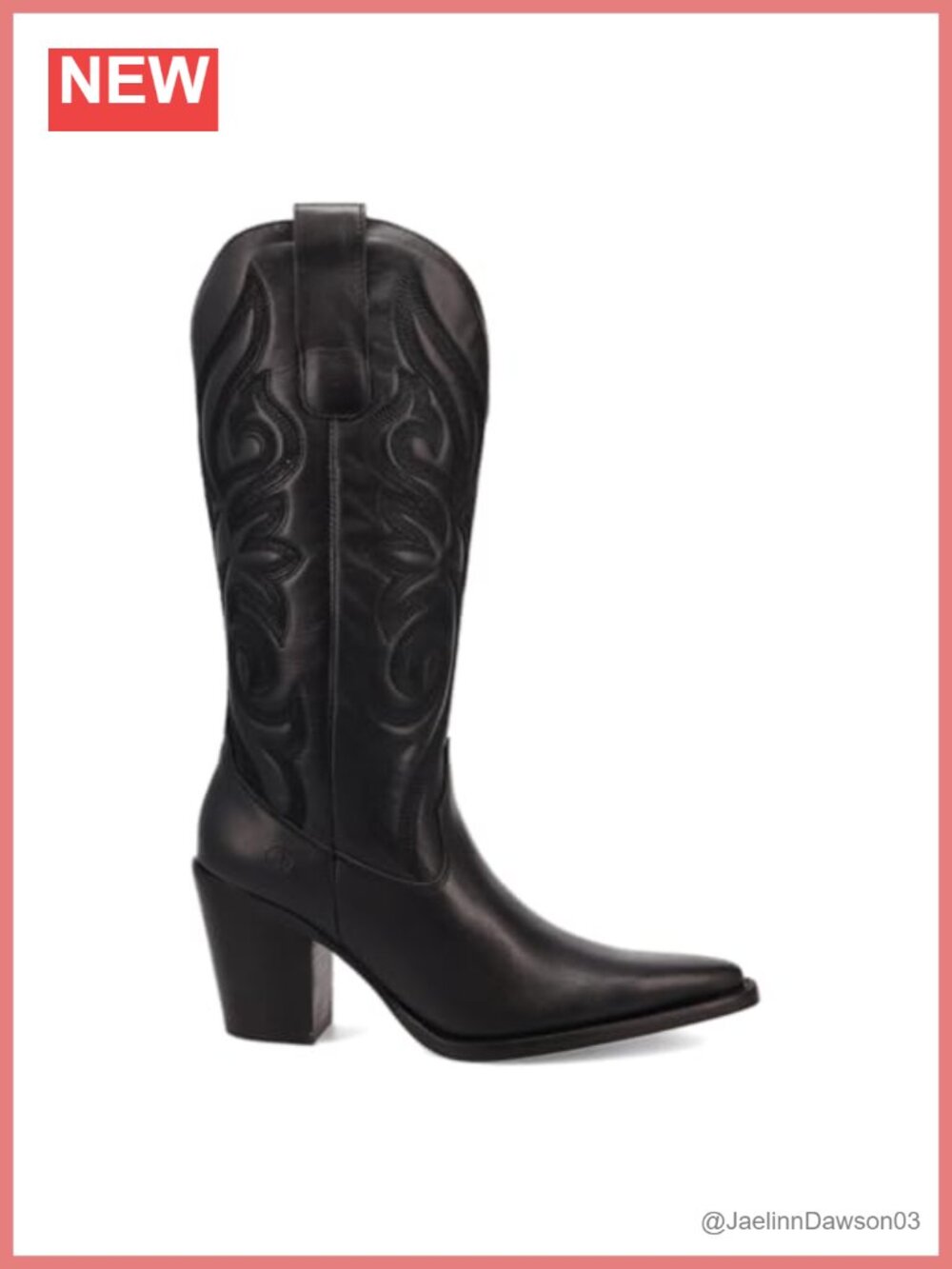 Dingo Hensley Snip Toe Leather Boots Pull-On Equestrian